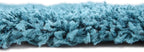 Unique Loom Solid Shag Collection Area Rug (8' Square, Deep Aqua Blue)