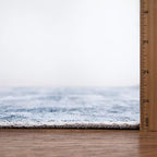 Bloom Rugs Washable Non-Slip 2x3 Rug - Blue/Gray Modern Abstract Area Rug for Living Room, Bedroom, Dining Room, and Kitchen - Exact Size: 2' x 3'