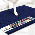 Muddy Mat® | Super Absorbent Door Mat Indoor, Microfiber Quick Dry Chenille Entryway Rug, Non-Slip Front Door Mat, Indoor Mats for Entryway, Machine Washable Pet Rug, Navy Blue XXXL 72"X48"