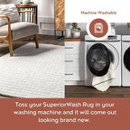 Nuloom Nia White/Ivory, 5' x 7'6" Oval, Cozy Shag, Fluffy and Soft, High Traffic, Stain Resistant, Easy Clean, Durable Machine Washable Area Rug for Bedroom, Living Room, Dining, Den, Foyer, Entryway