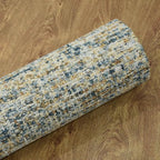 Hand Tufted Wool ECO-Friendly Area Rugs - 5'x8', Rectangle Shape, Blue & Beige, Solid Plain Design, High Pile Thick Handmade Area Rugs for Living Room, Bed Room (KWC111)