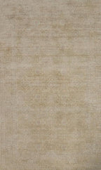 Rug Source Transitional Collection, 5x8 Rug, Hand Knotted Beige & Ivories All-Over Rug, Oriental Viscose Silk Carpet for Foyer, Entryway and Hallway