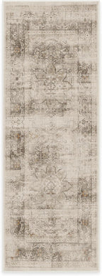 RUGGABLE Washable Vintage Runner Rug – Sarrah Hazel 2.5x7, Stain-Resistant, Non-Slip Hallway Runner – Machine Washable Rug for Hallway, Entryway, Living Room & Kitchen – with Cushioned Pad