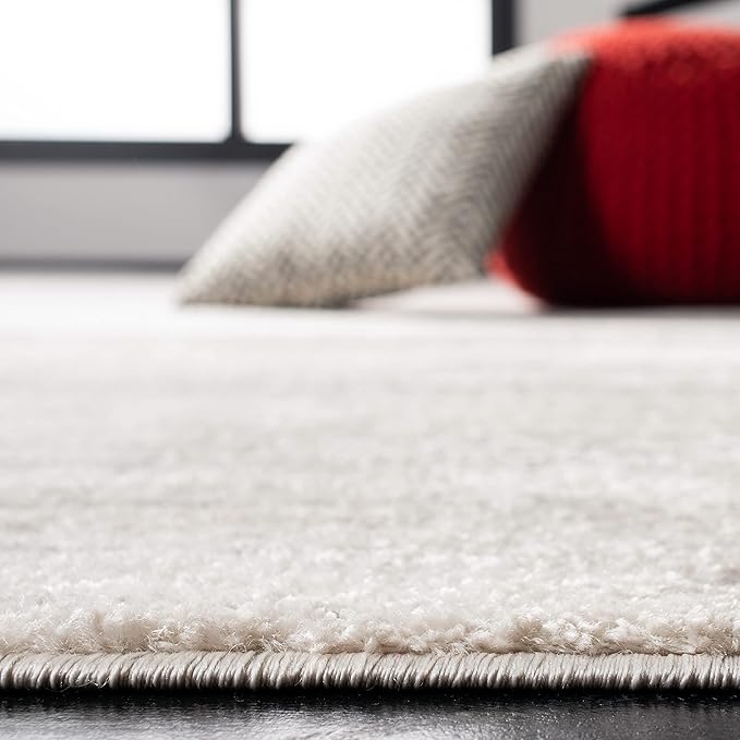 SAFAVIEH Area Rug 9x12 - Adirondack Collection - Large - Ivory & Silver, Modern Ombre Design, Non Shedding & Easy to Clean, Ideal for Living Room, Bedroom, Office, Dining Space (ADR113B)
