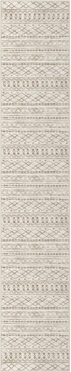 KUTA Boho Runners for Hallways 2.6x14 ft Moroccan Beige Washable Long Hall Carpet Non-Slip Vintage Soft Distressed Geometric Kitchen Runner Rug for Bedroom Laundry Living Room