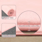 Amearea Modern Washable Runner Rugs, 2x4 Feet Pink Bedroom Runner Rug, Small Area Rugs for Bedroom Living Room, Non Slip Memory Foam Rug for Hallway Entryway Kids Boys Girls Room Laundry Room