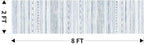 2x8 Runner Rug Machine Washable Non Slip Area Rug Distressed Neutral Moroccan Boho Rug Ultra Soft Floor Runners for Hallways for Entryway Laundry Room Kitchen, Blue