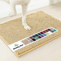 Muddy Mat® Original Dog Door Mat for Muddy Paws, Super Absorbent Microfiber, Non-Slip Washable Pet Rug, Quick Dry Chenille Entryway Carpet, Machine Washable Indoor Outdoor mat, Beige 36"x120"