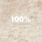 Sheepskin Long Hair 2x3 ft | Bedside Rugs for bedrooms, Sofa, Chair or The Dining Table | Each Sheepskin Rug is Unique and Created by Nature | Small Fluffy Rug in Color Beige