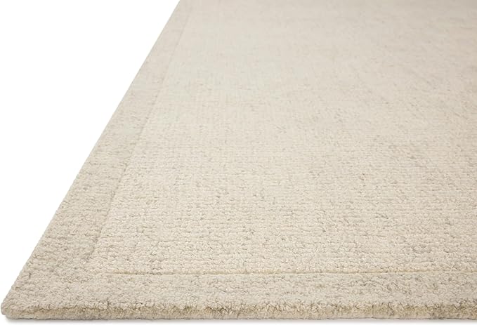 Loloi Magnolia Home by Joanna Gaines Henley Collection HNY-01 Ivory/Smoke 2'-6" x 7'-6" Runner Rug