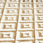 LUXE WEAVERS Geometric Greek Pattern Area Rug, Gold, 5'X7'