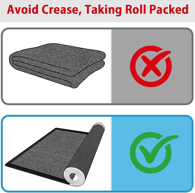 GOYLSER 15ft Jute Hallway Runner Rug Non Slip Washable, Rubber Backed Absorbent Laundry Rugs Laundry Room Runner, Black Long Entry Runner