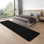 Runner Rug for Hallway, 2x8 Feet Non-Slip Washable Black Long Area Rug Runners for Hallways Bedroom, Soft Modern Comfy Memory Foam Runner Rugs Indoor Carpet for Kitchen Entrance Living Room