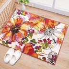 Rugshop Modern Bright Flowers Non-Slip (Non-Skid) Area Rug 20" X 30" Multi