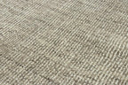 Handwoven Wool Area Rug 5'3" x 7'6" – Neutral Beige Gray Textured Flatweave Carpet for Living Room, Bedroom, Dining, Office – Modern Minimalist Floor Décor (160 x 230 cm)