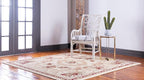Rugs.com Chateau Collection Rug – 10 Ft Square Cream Medium Rug Perfect for Living Rooms, Kitchens, Entryways