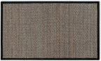 Artoid Mode Washable Non Skid Kitchen Rugs and Mats Doormat, Absorbent Door Mat Rugs for Kitchen Floor Front of Sink Hallway Black 17x29 Inch