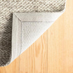 Dash & Albert Loggia Natural Handwoven Wool Rug, Runner-2.5 X 8 Feet, Natural Solid Pattern - Premium Luxury Hotel Quality Soft Breathable Hypoallergenic Machine Washable Easy Care All Season