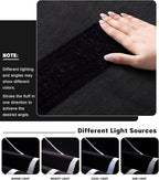 YIHOUSE Modern Washable Area Rug for Living Room Bedroom - Large Abstract Black and White Rug Non-Slip Ultra-Thin Home Decor (Dark Warping, 6'x9'ft)