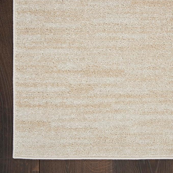 Nourison Home Nourison Essentials Ivory Beige 2'2" x 16' Area Rug - Easy Clean, Non Shedding, Bed Room, Living Room, Dining Room, Kitchen (16' Runner)
