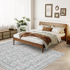 WITSHOCK Living Room Area Rugs 8x10: Soft Non-Slip Backing Washable Rugs Vintage Large Carpet for Bedroom Office Dining Room Kitchen Stain Resistant Home Decor Rug