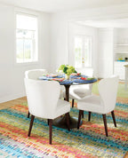 Dash and Albert Paint Chip Wool Area Rug - 5' x 8' Multicolor Graphic Hand Micro Hooked Accent Rug - Durable, High Traffic Areas Hallway, Living Room, Stairs