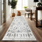 Runner Rug for Hallway Kitchen Runner Rug Non Slip 2'x 8' Washable Runner Rugs with Rubber Backing, Soft Distressed Rugs Farmhouse Entryway Runners for Living Room, Laundry, Bedroom