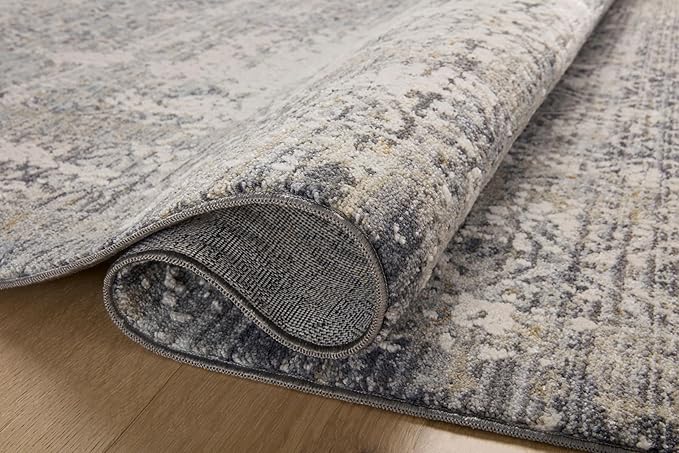 Loloi Amber Lewis Alie Collection ALE-04 Sky/Stone 2'-3'' x 3'-10'', .13'' Pile Height, Accent Rug