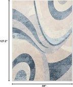 Home Dynamix Tribeca Slade Modern Area Rug, Abstract Blue 7'10"x10'6"