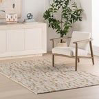 Dash & Albert Ashmore Multi Hand Micro Hooked Wool Rug, 9.5 X 13.5 Feet, Multicolored Geometric Pattern