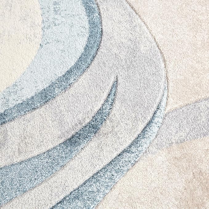 Home Dynamix Tribeca Slade Modern Area Rug, Abstract Blue 6'7"x9'10"
