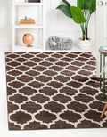Rugs.com Lattice Collection Rug – 7' x 10' Chocolate Brown Medium Rug Perfect for Bedrooms, Dining Rooms, Living Rooms