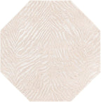 Unique Loom Finsbury Collection Area Rug - Meghan (5' 3" Octagon, Ivory Beige)