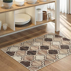 Lahome Moroccan Entry Rug - 2x3 Small Area Rug Washable Rug Non-Slip- Rugs for Entryway Soft Throw Bathroom Door Mat Indoor Entrance Capet for Bedroom Laundry Room