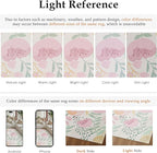 Floral Runner Rug 2x6 Washable Hallway Pink Bedroom Non Slip Cute Long Kitchen Carpet Botanical Indoor Soft Accent Rug for Bathroom Dining Laundry Living Room