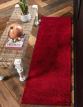 Unique Loom Solo Collection Area Rug - Calabasas (2' 2" x 6' 7" Runner, Red)