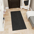 Ottomanson Non Slip Rug with Scraper Pile Durable for Indoor and Outdoor Use - Old Series, 2' x 5' (Runner), Black