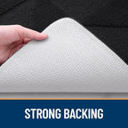OLANLY Door Mats Indoor, Non-Slip, Absorbent, Dirt Resist, Entrance Washable Mat, Low-Profile Inside Entry Doormat for Entryway (32x20 inches, Black)