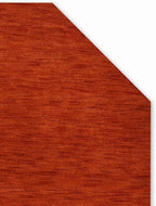 Hand Knotted Loom Wool ECO-Friendly Area Rugs - 6'x6', Octagon, Light Red Color, Solid Plain Design, High Pile Handmade Anti Skid Area Rugs for Living Room, Bed Room (L00111)