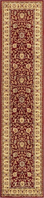 Unique Loom Voyage Collection Traditional Oriental Classic Intricate Design Area Rug (2' 7 x 12' 0 Runner, Red/Gold)