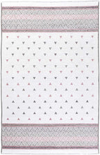 Alfa Rich 3x10 Mauve Gray Off White Washable Area Rugs for Living Room Hallway Kitchen Decor Runner