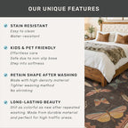 Boho Brown 3x5 Entryway Rugs Indoor - Farmhouse Kitchen Throw Area Rug, Insect Carpet for Bedroom, Mudroom, Laundry Room, Unique Home Décor, Low Pile & Soft Mat
