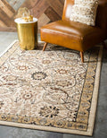 Unique Loom Espahan Collection Area Rug - Cape Cod (5' 3" x 8' Rectangle, Ivory/ Beige)