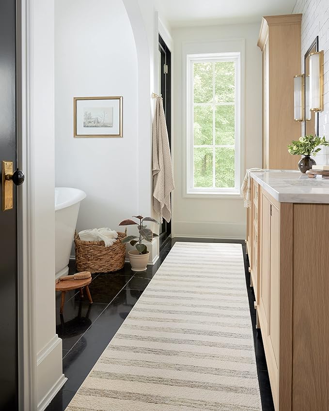 Loloi Chris Loves Julia Chris Collection CHR-05 Ivory/Slate 2'-3'' x 3'-9'', .50" Pile Height, Accent Rug