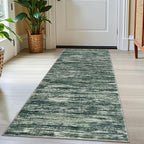 2x5 Modern Abstract Runner Rug for Hallways, Dark Green Super Soft Hallway Decor Kitchen Rugs with Non-Slip, Non-Shedding Washable Rug for Hallways Entryway Bedroom Indoor