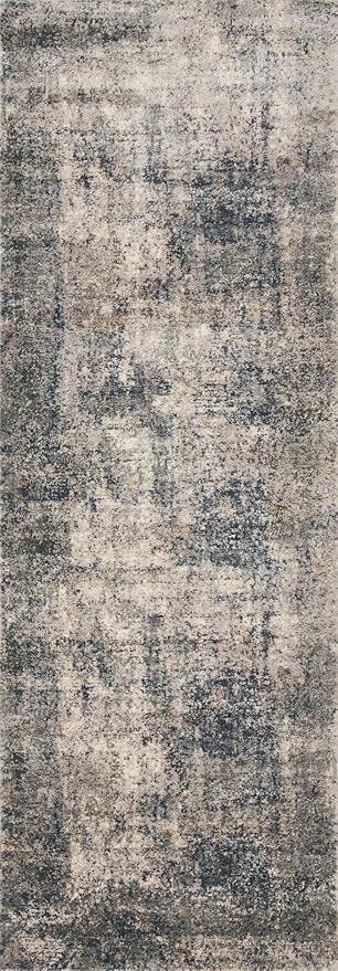 Loloi Teagan Collection TEA-05 Denim/Slate 5'-3" x 7'-6" Area Rug, Large, Soft Neutral Rug, High-Traffic for Living Room, Bedroom, Home Office, Dining Area