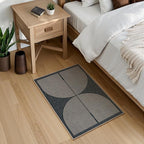 Lahome Rainbow Outdoor Mats for Front Door, 2x3 Small Washable Kitchen Rugs, Farmhouse Neutral Throw Rug Non Slip Non Shedding Indoor Outdoor Carpet for Entryway Foyer