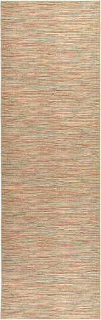 Dash & Albert Clay Multi Machine Washable Rug, Runner-2.5 X 8 Feet, Multi Stripe Pattern