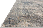 Loloi Teagan Collection TEA-05 Denim/Slate 9'-9" x 13'-6" Area Rug, Large, Soft Neutral Rug, High-Traffic for Living Room, Bedroom, Home Office, Dining Area