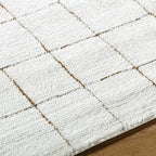 Livabliss x Our PNW Home Cascade Minimalist Area Rug, 12' x 15', Ivory